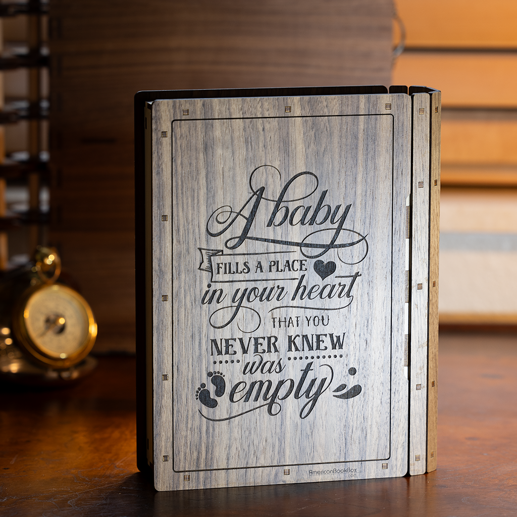 Sonogram Photo Box - Maple Hair